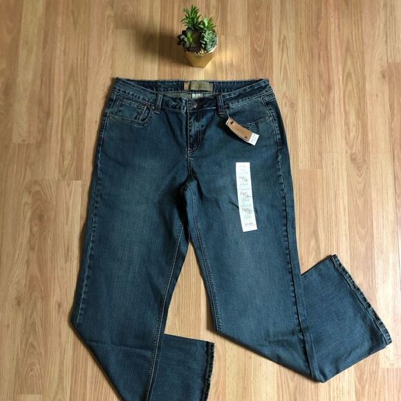 NWT Ryan Michael Western Skinny Flare The Elly Denim Blue Jeans Women’s 14/32 - Picture 1 of 10